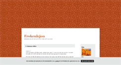 Desktop Screenshot of frokenlejon.blogg.se