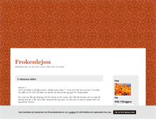 Tablet Screenshot of frokenlejon.blogg.se