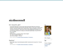 Tablet Screenshot of nicolineemnell.blogg.se