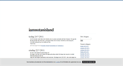Desktop Screenshot of iamnotanisland.blogg.se