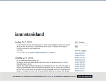 Tablet Screenshot of iamnotanisland.blogg.se