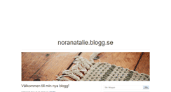 Desktop Screenshot of noranatalie.blogg.se