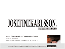 Tablet Screenshot of josefinekarlsson.blogg.se