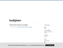 Tablet Screenshot of husligheter.blogg.se