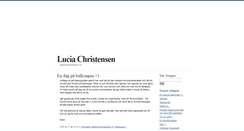 Desktop Screenshot of christensenlucia.blogg.se