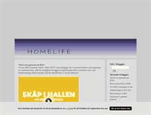 Tablet Screenshot of homelife.blogg.se