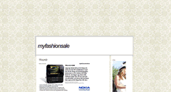 Desktop Screenshot of myfashionsale.blogg.se