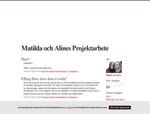 Tablet Screenshot of matildaline.blogg.se