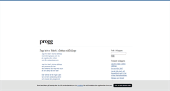 Desktop Screenshot of progg.blogg.se