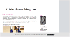 Desktop Screenshot of fridanilsson.blogg.se