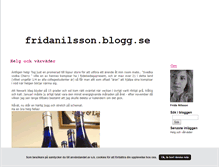 Tablet Screenshot of fridanilsson.blogg.se