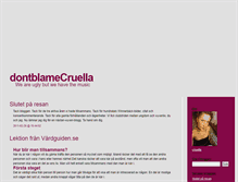 Tablet Screenshot of dontblamecruella.blogg.se