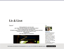 Tablet Screenshot of livochlivet.blogg.se