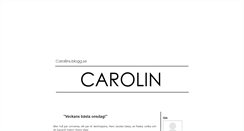 Desktop Screenshot of caroliins.blogg.se