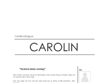 Tablet Screenshot of caroliins.blogg.se