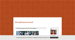 Desktop Screenshot of hundintresserad.blogg.se