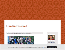 Tablet Screenshot of hundintresserad.blogg.se
