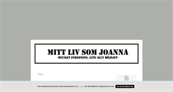 Desktop Screenshot of mittlivsomjoanna.blogg.se