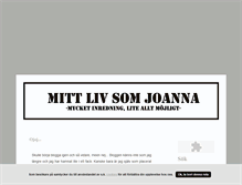 Tablet Screenshot of mittlivsomjoanna.blogg.se
