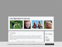 Tablet Screenshot of familjenbjorkman.blogg.se
