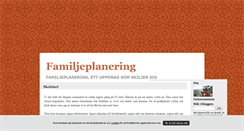 Desktop Screenshot of familjeplanering.blogg.se