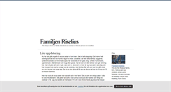 Desktop Screenshot of familjenriselius.blogg.se