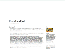 Tablet Screenshot of damhandboll.blogg.se