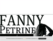 Tablet Screenshot of fannypetrine.blogg.se