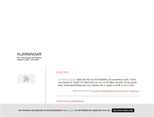 Tablet Screenshot of klanningar.blogg.se