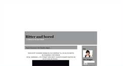 Desktop Screenshot of bitterandbored.blogg.se