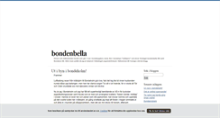 Desktop Screenshot of bondenbella.blogg.se