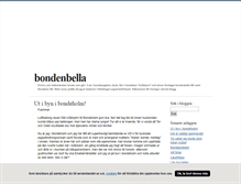 Tablet Screenshot of bondenbella.blogg.se