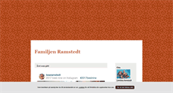 Desktop Screenshot of familjenramstedt.blogg.se