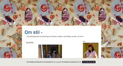 Desktop Screenshot of omstil.blogg.se