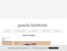Tablet Screenshot of pamelalindstrom.blogg.se