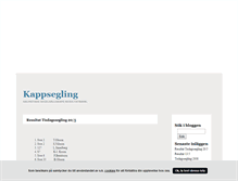 Tablet Screenshot of kappsegling.blogg.se