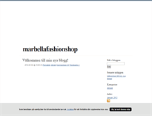 Tablet Screenshot of marbellafashionshop.blogg.se