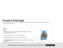Tablet Screenshot of lovisasfunderingar.blogg.se