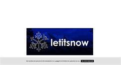 Desktop Screenshot of letitsnow.blogg.se