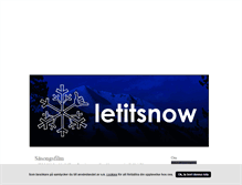 Tablet Screenshot of letitsnow.blogg.se