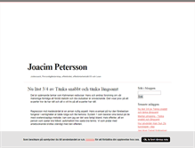 Tablet Screenshot of joacimpetersson.blogg.se