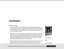 Tablet Screenshot of mariaiusa.blogg.se
