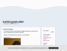 Tablet Screenshot of karlskogaskvaller.blogg.se