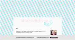 Desktop Screenshot of littlebirdtoldme.blogg.se