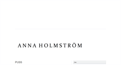 Desktop Screenshot of annaholmstrom.blogg.se