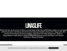 Tablet Screenshot of linaslife.blogg.se