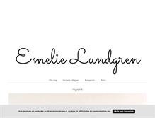 Tablet Screenshot of elundgren.blogg.se
